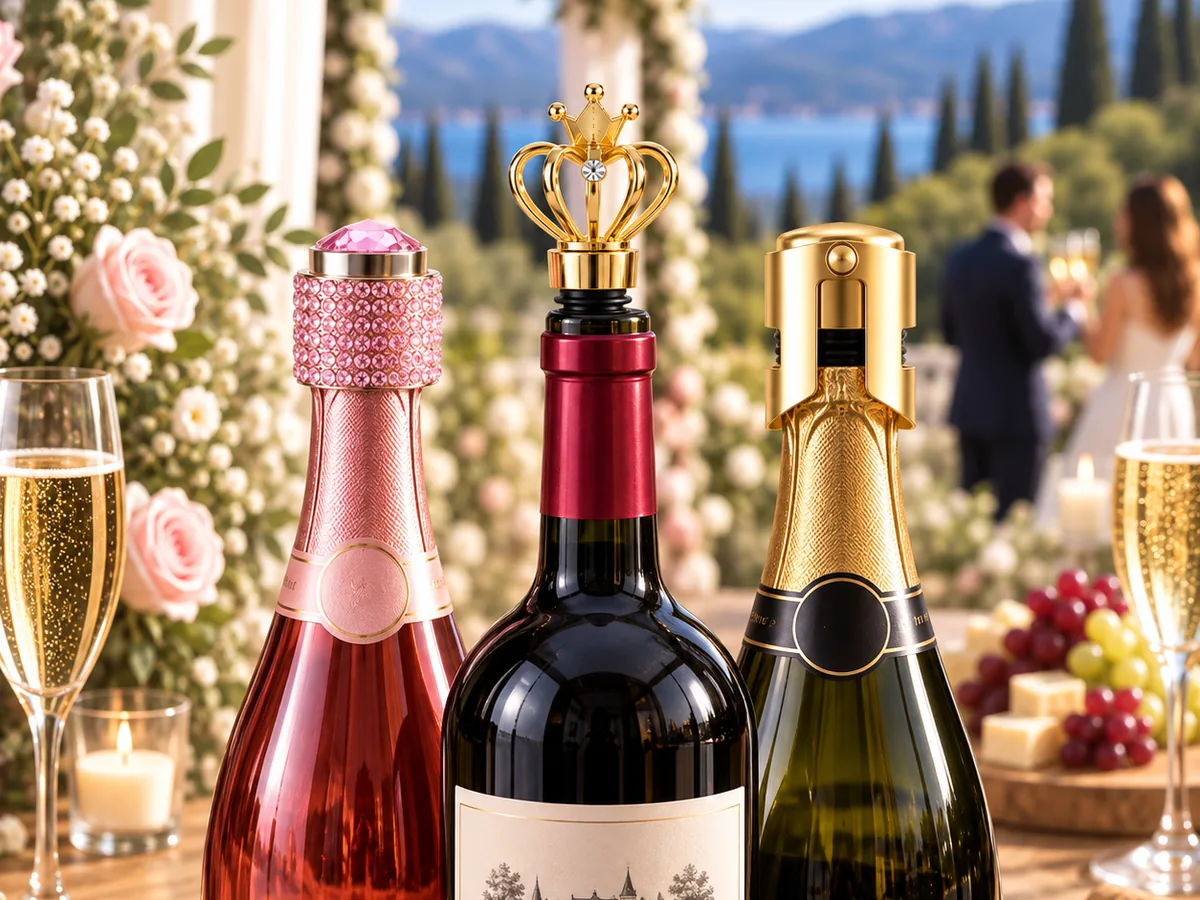 Custom bottle stoppers for wine and spirits brands