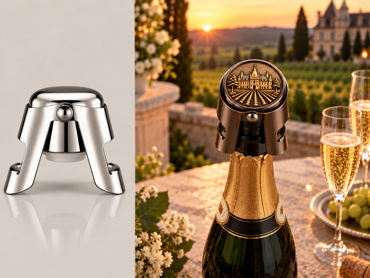 august Brand goods about wing champagne stopper customized