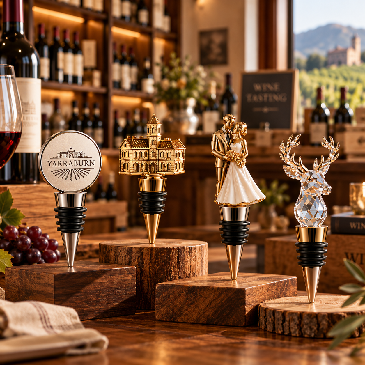 august Brand goods custom wine stopper -3