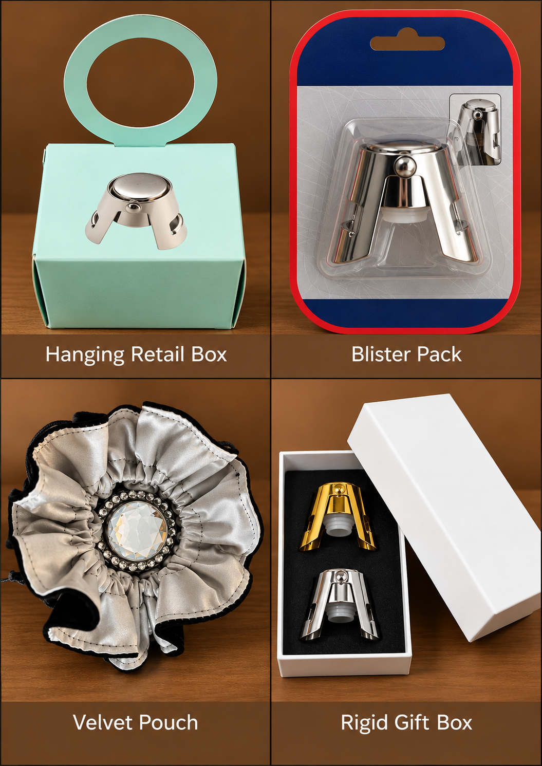 august brand goods wine stopper package method